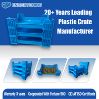 Caisse d'élevage de crickets en plastique sur mesure 600x400x230mm, empilable, en PP, vente en gros