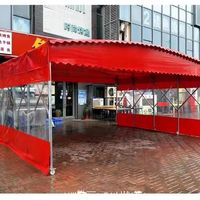 Fabricant chinois de auvent rétractable robuste à montage rapide, abri d'atelier en bâche PVC résistante aux UV