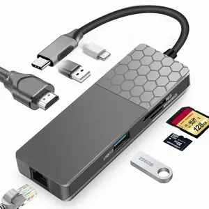 适用于Macbook 2020的usb集线器usb c 7 porst扩展坞新产品