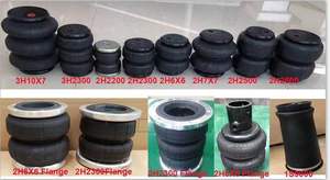 MK7 وسادة هوائية عالمية مزدوجة لفة مطاطية أكياس ركوب الهواء 1/2 "منافذ تعليق النوابض الهوائية/امتصاص المطاط - Product Image 4