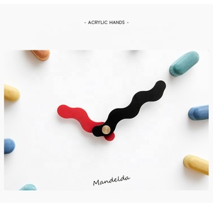 Đồng Hồ Treo Tường Mandelda, Khung Vàng, Trang Trí Phòng Khách, Đồng Hồ Gỗ Phong Cách Cổ Điển Với Kim Acrylic, Tự Chế, Im Lặng, Hiện Đại - Product Image 5