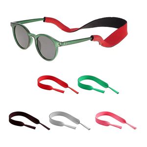 Cordon de cou sportif en néoprène flottant avec logo personnalisé imprimé, support de lunettes, sangle de retenue pour lunettes de soleil et lunettes de vue - Product Image 2
