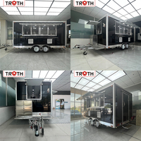 Remorque de restauration mobile Truth entièrement équipée pour le café, les burgers, les frites, la crème glacée, le barbecue – Idéale pour le commerce de vente ambulante