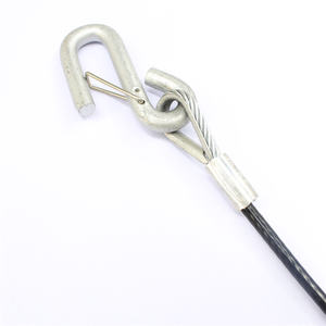 固定ループ付き編組スチールコーティングPVCワイヤーロープスリング - Product Image 4