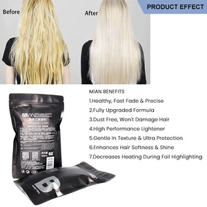Produits en poudre de coloration capillaire à usage professionnel de marque privée poudre de blanchiment rapide <span class=keywords><strong>pour</strong></span> le blanchiment des <span class=keywords><strong>cheveux</strong></span> 500ml - Product Image 2
