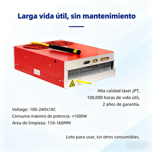 Nueva Máquina de Limpieza Láser Portátil de Fibra Óptica de Acero Inoxidable para Metal, Madera y Piedra, Eliminación de Óxido y Pintura - Product Image 5