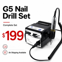 Livraison Gratuite Japon G5 Micromoteur Professionnel pour Ongles 28000RPM Faible Bruit Super UP200 Ponceuse Électrique Certifiée CE Machine de Manucure