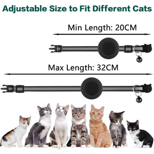 Cat Accessory Custom Reflective Pet Cat <b>Collar</b> for Protective Holder Silicone WaterProof Case <b>Collar</b> with Bell - Product Image 2