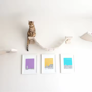Mur d'escalade moderne en contreplaqué, échelle interactive en bois <span class=keywords><strong>pour</strong></span> chats, échelle murale durable <span class=keywords><strong>pour</strong></span> chats, structure d'escalade <span class=keywords><strong>pour</strong></span> chats - Product Image 4