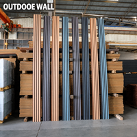 Revêtement mural extérieur pour cour et jardin, panneau mural composite bois-plastique co-extrudé anti-UV et imperméable