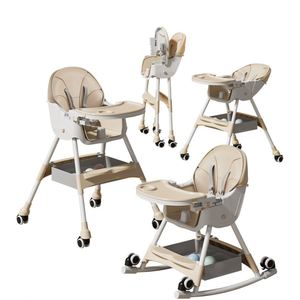 Silla de Comedor Moderna para Bebés de Plástico, Características de Seguridad, Asiento Reclinable Ajustable, Bandeja Extraíble, Diseño Portátil para Bebés y Niños Pequeños - Product Image 3