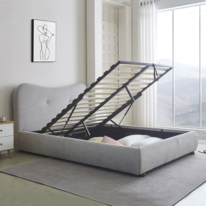 <span class=keywords><strong>Letto</strong></span> a doppia regina re ottomana 160x200 imbottito a Gas per sollevare il telaio del <span class=keywords><strong>letto</strong></span> di stoccaggio - Product Image 3