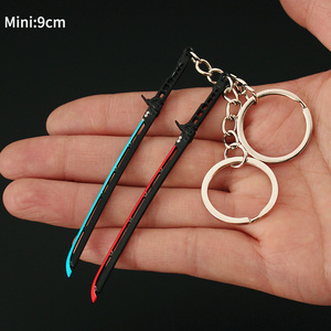9Cm Thu Nhỏ Cyberpunk 2077 <span class=keywords><strong>Mini</strong></span> Nhiệt Samurai Thanh Kiếm Hợp Kim Kim Loại Mô Hình Đồ Chơi <span class=keywords><strong>Keychain</strong></span> - Product Image 2