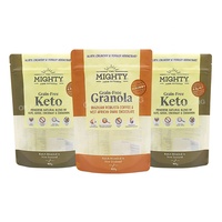 Bolsa Personalizada con Cierre Hermético y Ventana Transparente para Cereal de Desayuno Bio Muesli Orgánico Alto en Proteínas y Bajo en Carbohidratos