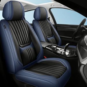 Housse de siège de voiture universelle 5 places en cuir PU et Nappa, style ourlet, avec ajustement OLIVER pour une utilisation quatre saisons - Product Image 2