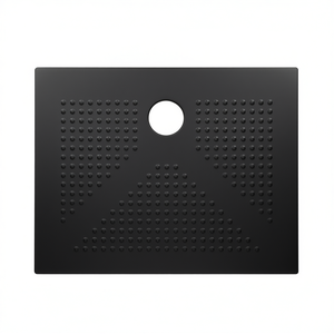 Receveur de douche rectangulaire en céramique 70 x 120 cm noir mat H3.6 surface antidérapante pour salle de bain - Product Image 2