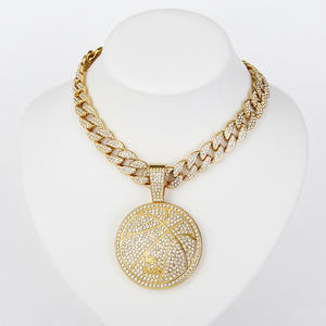 NL2272 <span class=keywords><strong>sono</strong></span> <span class=keywords><strong>tornato</strong></span> ciondolo con collana a catena cubana Hip-Hop da uomo nuovo modello rotondo <span class=keywords><strong>sono</strong></span> <span class=keywords><strong>tornato</strong></span> fascino - Product Image 1