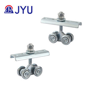 Industrial <span class=keywords><strong>Gate</strong></span> Door 38mm Gleit schienen rolle 4 Räder mit Platte für Box Rail Strut <span class=keywords><strong>Channel</strong></span> - Product Image 1