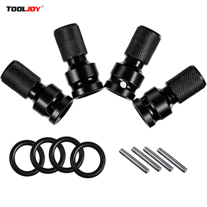 Adaptateur de douille à chocs hexagonale 1/4" à carré 1/2" de qualité industrielle TOOLJOY, poignée droite, revêtement noir, <span class=keywords><strong>convertisseur</strong></span> de mandrin de perceuse OEM - Product Image 2