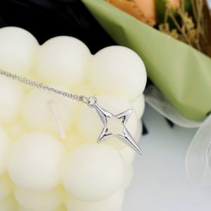 Collar de Estrella de Acero Inoxidable con Acabado Pulido de Alta Calidad, Antideslustre, Personalizado, Venta al por Mayor, Novedad 2024 - Product Image 4