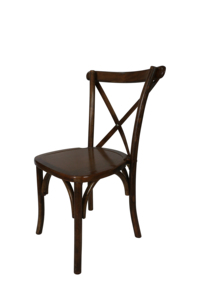 Chaise à dossier croisé en bois antique massif <span class=keywords><strong>pour</strong></span> repas, banquets, extérieur et <span class=keywords><strong>villa</strong></span>, <span class=keywords><strong>location</strong></span> de haute qualité <span class=keywords><strong>pour</strong></span> mariages et restaurants - Product Image 2