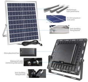 Lámparas Solares de Pared para Exteriores, IP65, Enfoque Exterior, 120 Vatios, 70W, 120W, 200W, <span class=keywords><strong>300W</strong></span>, Reflector LED <span class=keywords><strong>Solar</strong></span> - Product Image 4