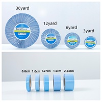 Ruban adhésif imperméable pour perruque Lace Frontal 36Yard, colle pour dentelle, outils pour extensions de cheveux humains 0.8/1.0/1.27/1.9/2.54cm