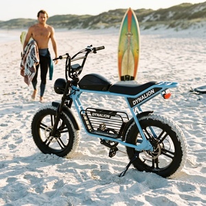 Vélo électrique à cadre en acier inoxydable avec <span class=keywords><strong>pneus</strong></span> larges 20x4.0, vélo de croisière côtier pour le transport estival des surfeurs sur la plage - Product Image 5