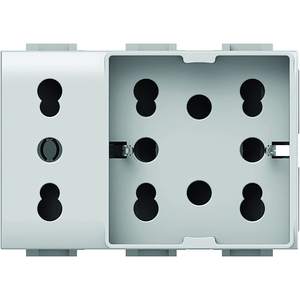 4Box Side Unika Xl 1 prise murale Schuko et 1 Bipasso 4 prises standard avec mise à la terre en plastique 230 V - Product Image 5