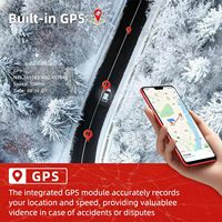 Caméra embarquée 4 canaux pour voitures, mode de stationnement 24 heures, caméra de tableau de bord miroir avant et arrière, 360 Wifi Gps, caméra de voiture DVR
