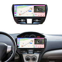 Kit d'écran stéréo pour voiture 12,3 pouces, autoradio DVD, Carplay, écran multimédia Android, GPS, DSP, Mirror Link pour TOYOTA Yaris 2010-2011