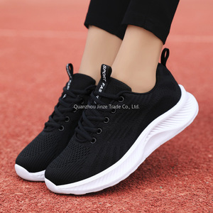 Zapatillas Deportivas Casuales <span class=keywords><strong>para</strong></span> <span class=keywords><strong>Mujer</strong></span>, Transpirables, Ligeras, con Parte Superior <span class=keywords><strong>de</strong></span> Malla, Cómodas <span class=keywords><strong>para</strong></span> Caminar, Elásticas, Talla Grande, Blancas, Estilo Escolar - Product Image 2