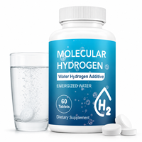 Complément d'eau hydrogénée moléculaire H2 OEM, comprimés naturels sans sucre, pilules effervescentes, antioxydant, soutien immunitaire, pour le corps au quotidien