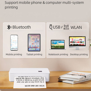 A4便携式迷你无线家庭办公室无墨热敏纸USB安卓IOS移动打印机 - Product Image 4
