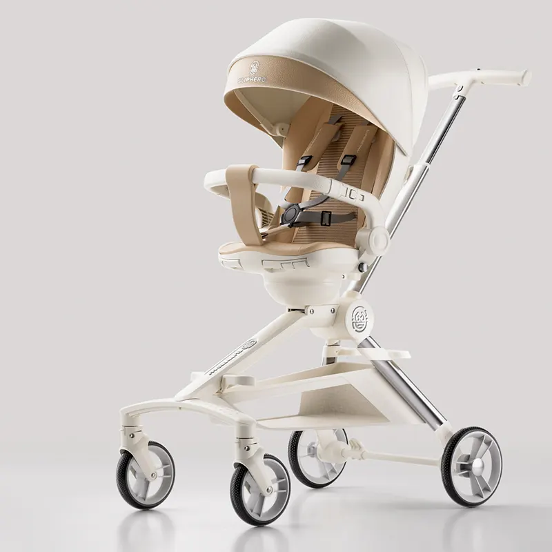 Cochecito de bebé de viaje ligero de lujo de fácil operación de aleación de aluminio nuevo producto