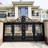 Porte coulissante automatique de luxe en aluminium sur mesure, 4 m, durable, anti-corrosion, thermolaquée, pour entrée extérieure, école, hôtel