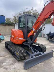 Excavatrice Kubota U55-5 d'occasion d'origine japonaise avec pince hydraulique, haute efficacité et faible consommation de carburant pour la construction - Product Image 5