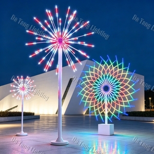 Large Christmas Firework <b>Tree</b> Decorative <b>Lighting</b> with Programmable <b>LED</b> Effects for Landmark Festival Installations - Product Image 2