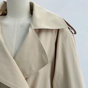 <span class=keywords><strong>Trench</strong></span>-coat classique <span class=keywords><strong>beige</strong></span> pour <span class=keywords><strong>femme</strong></span>, <span class=keywords><strong>trench</strong></span>-coat <span class=keywords><strong>court</strong></span> élégant à double boutonnage, <span class=keywords><strong>trench</strong></span>-coat tendance avec ceinture - Product Image 3