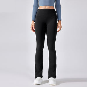 Pantalones de Yoga de Cintura Alta Elástica 2025, Sin Costura Delantera, Levanta Glúteos, <span class=keywords><strong>Leggings</strong></span> <span class=keywords><strong>Acampanados</strong></span>, Sin Costuras, para Mujer, con Elasticidad en Cuatro Direcciones - Product Image 3