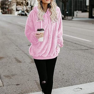 Sudaderas Personalizadas con Estilo Único, Ropa Deportiva para Mujer, Sudadera con Cierre de Cremallera, Ropa Retro Holgada y Afelpada para Invierno, Fabricante - Product Image 4