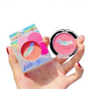 Poudre illuminatrice pour le visage Lamela Monochrome Blush, longue tenue, hautement pigmentée, fini scintillant, maquillage nude, blush naturel tout-en-un - Product Image 1