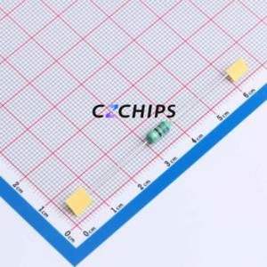 Inductor de Anillo de Color EC0410-680K / Componente de Orificio Pasante (THT), D4xL10.5mm 68uH 10% 307mA 1.47Ohm - Product Image 1