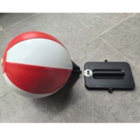 Kit de bouées gonflables auto-redressantes pour bateaux à appâts de pêche 16x20cm, bouées de marquage anti-retournement pour bateaux à appâts de pêche RC S70 S80