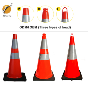 Cono Stradale Verde Resistente da 36 Pollici, Barriera Telescopica di Sicurezza, Cono Colorato UE per Sicurezza Stradale - Product Image 2