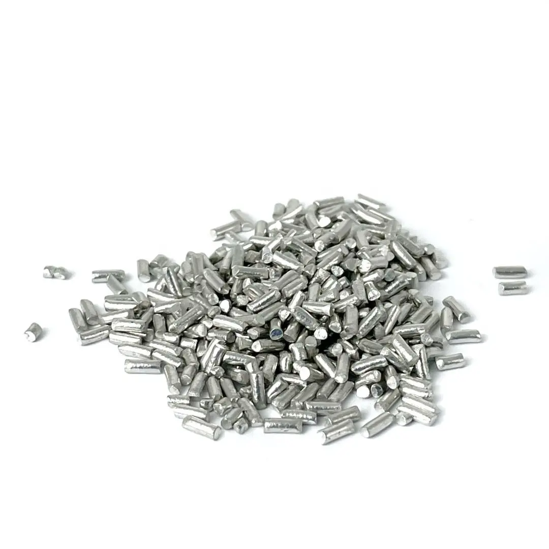 Hoge Zuivere Tinkorrels 99.9% Metalen Tin Sn Verdampingspellets Voor Coating