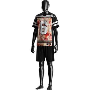 Moda abbigliamento sportivo da competizione sublimata sport veloce asciutto maglia personalizzata uniforme lunga t-shirt American <span class=keywords><strong>Football</strong></span> - Product Image 3