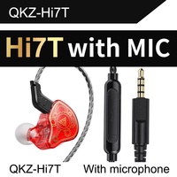 Écouteurs intra-auriculaires filaires dynamiques QKZ Hi7T de haute qualité 3,5 mm, parfaits pour le sport et les jeux, compatibles avec iPhone, Samsung, Xiaomi