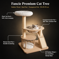 Structure d'escalade pour chat en bois massif, étagère multi-niveaux, lit à gratter en sisal écologique, plateforme de saut, style simple, mobilier d'intérieur