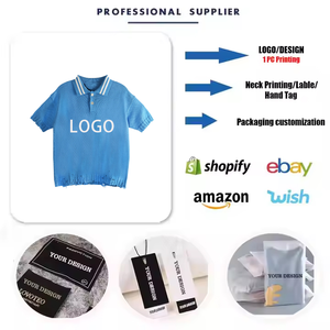 Polo Marni Blue para hombre con rayas contrastantes en el cuello y el dobladillo para un aspecto desgastado y moderno - Product Image 2